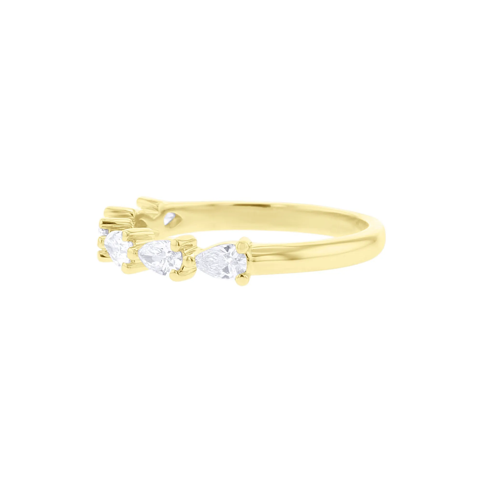 Simply Pear Diamond Wedding Ring 1/2ct