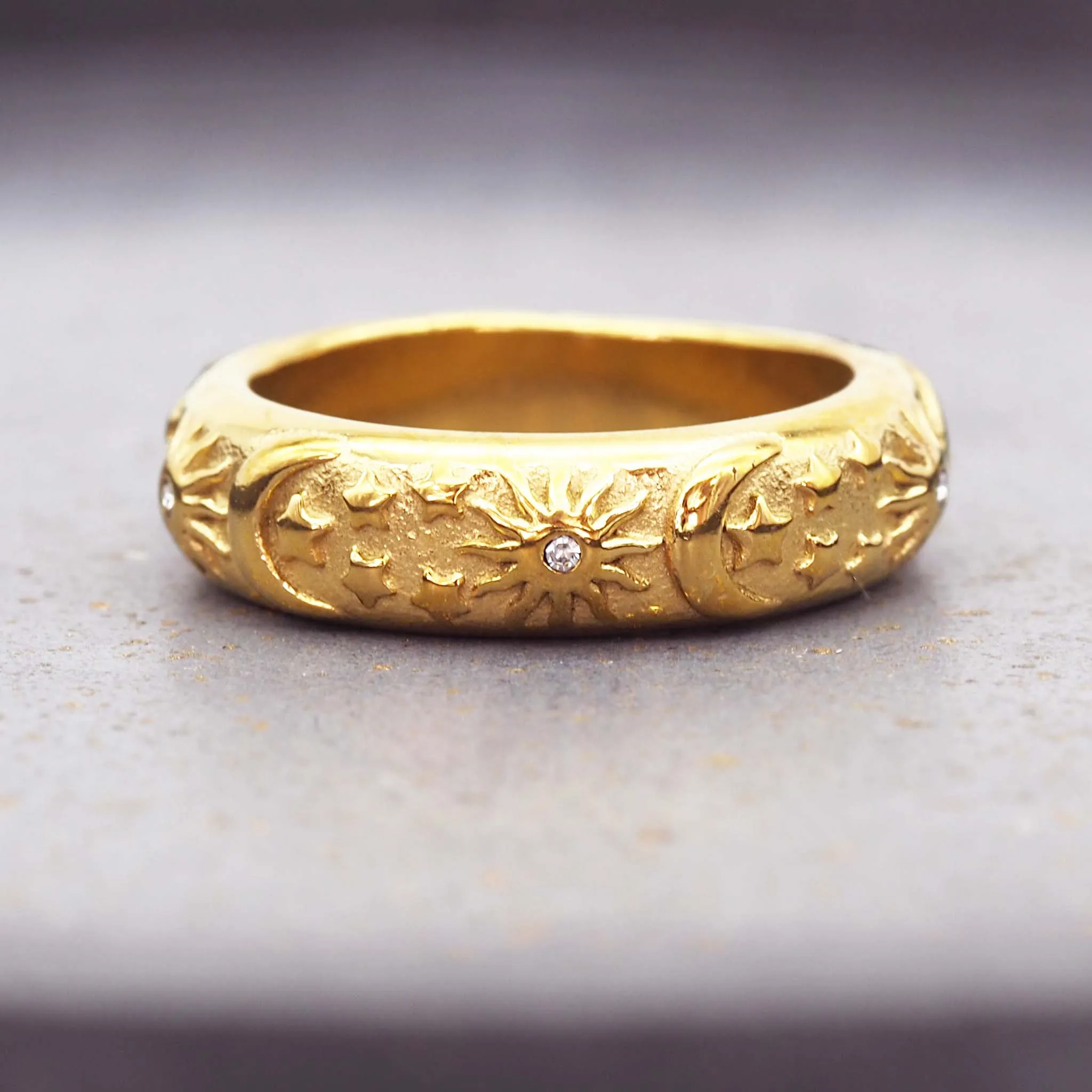 Starry Night Gold Ring