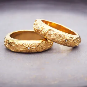 Starry Night Gold Ring