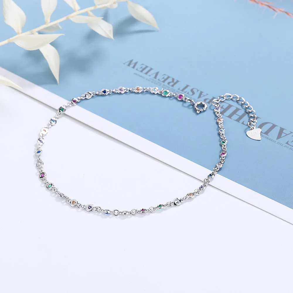 Station Anklets with Crystals from Swarovski