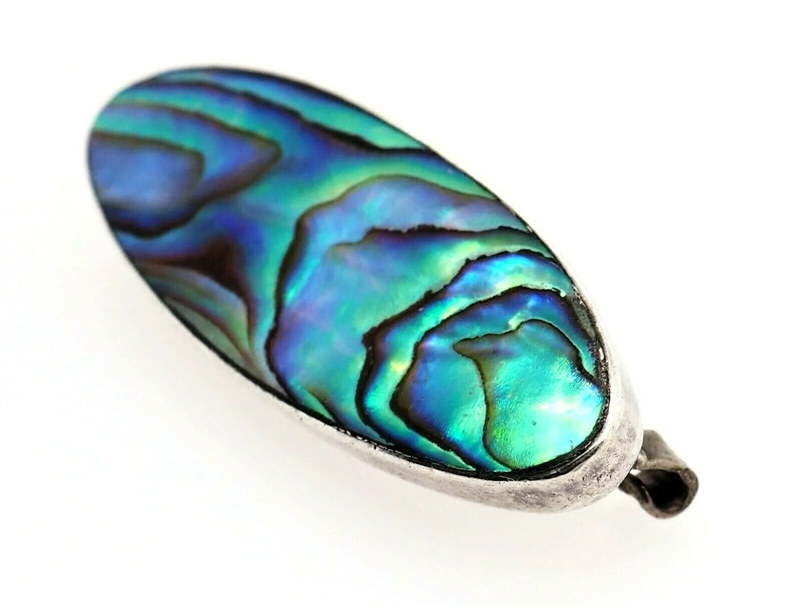 Sterling Silver Abalone/Paua Shell Brooch