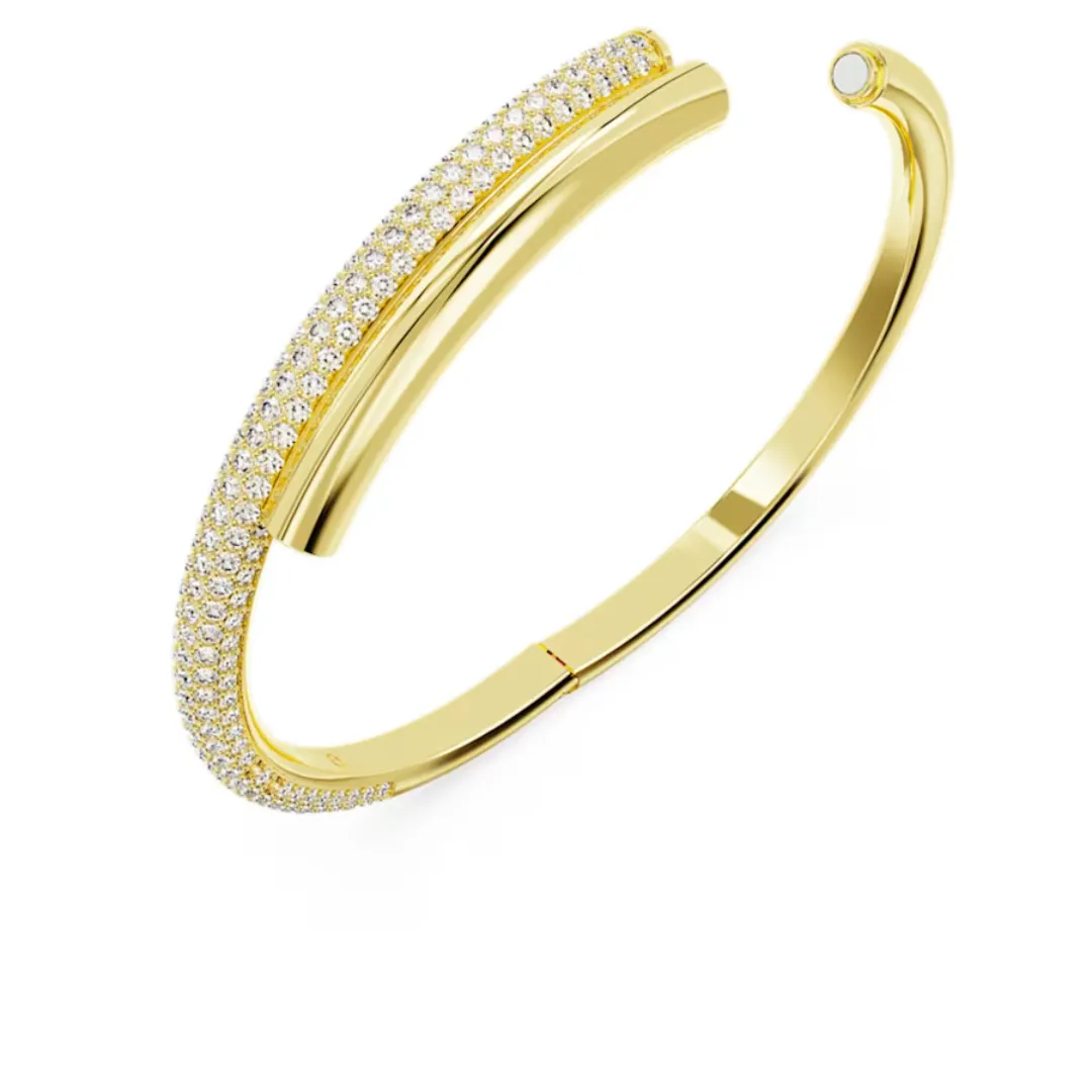 Swarovski Dextera Bangle, Medium: Gold