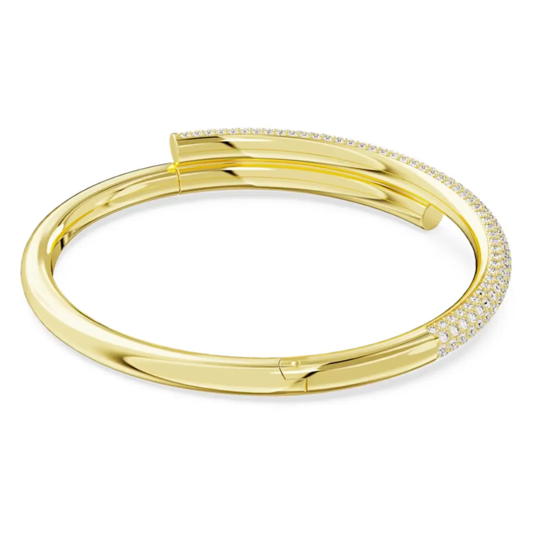 Swarovski Dextera Bangle, Medium: Gold