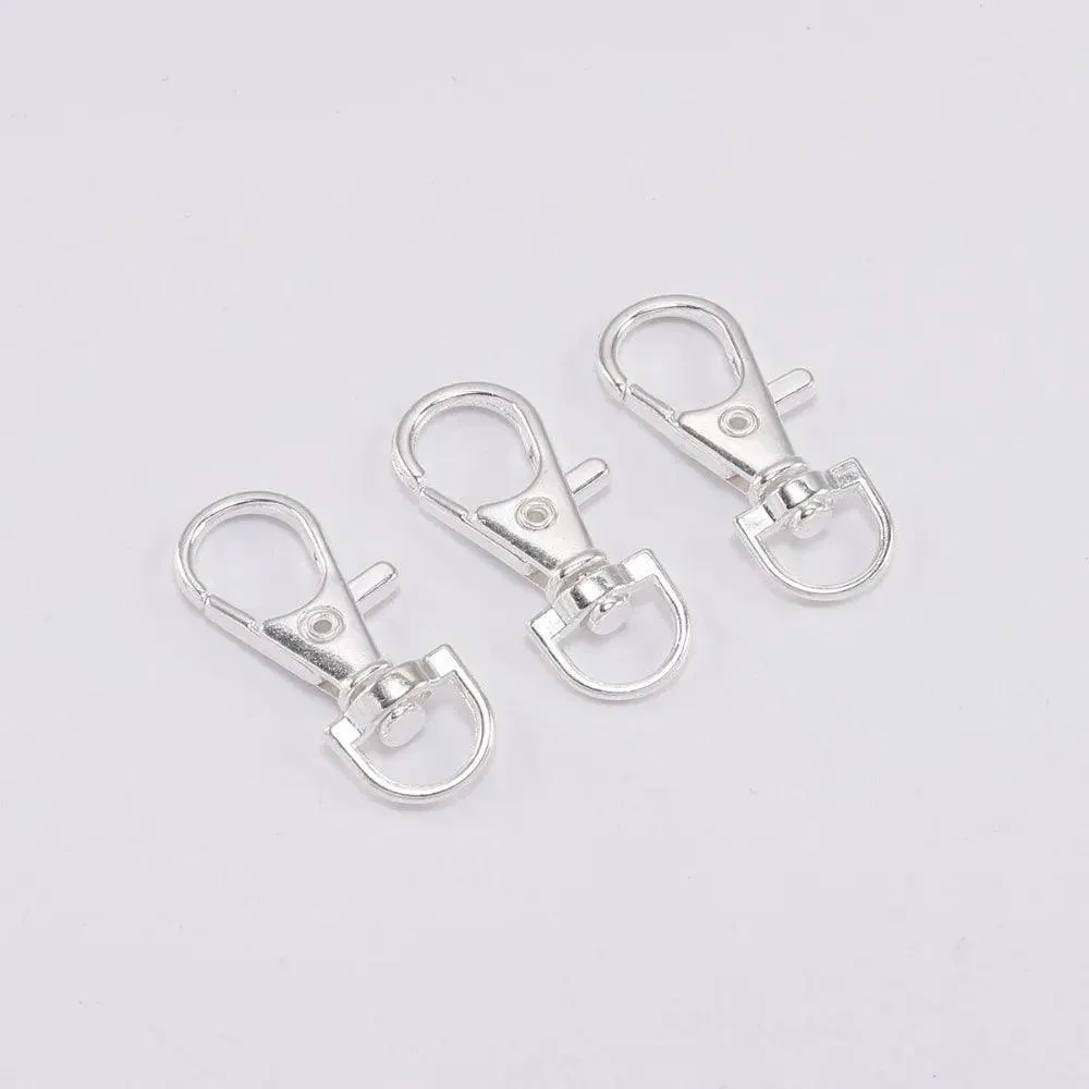 Swivel Lobster Clasp Hooks: Stylish Keychain Connectors for DIY Jewelry