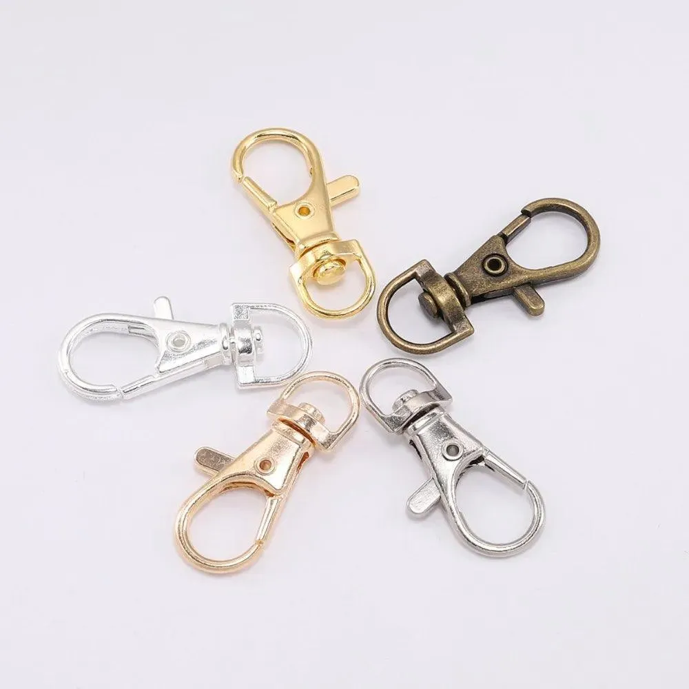 Swivel Lobster Clasp Hooks: Stylish Keychain Connectors for DIY Jewelry