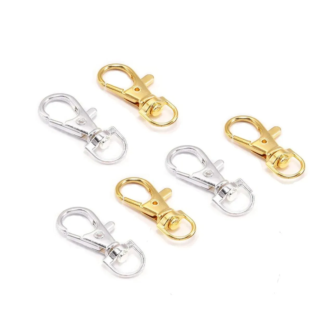 Swivel Lobster Clasp Hooks: Stylish Keychain Connectors for DIY Jewelry