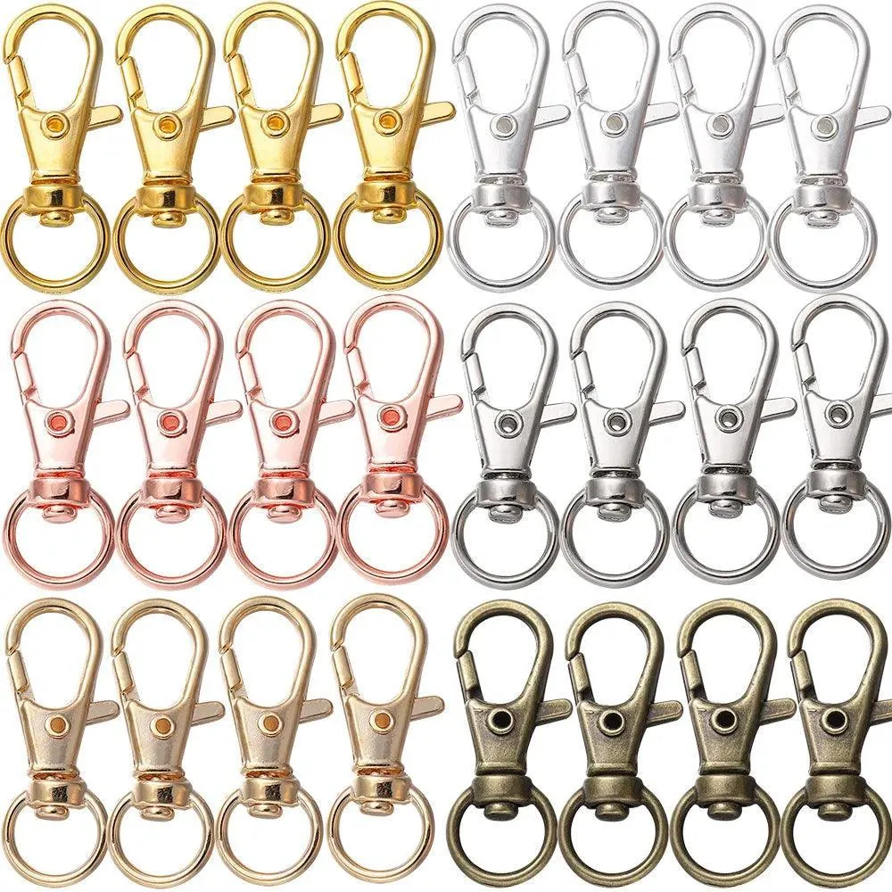 Swivel Lobster Clasp Hooks: Stylish Keychain Connectors for DIY Jewelry