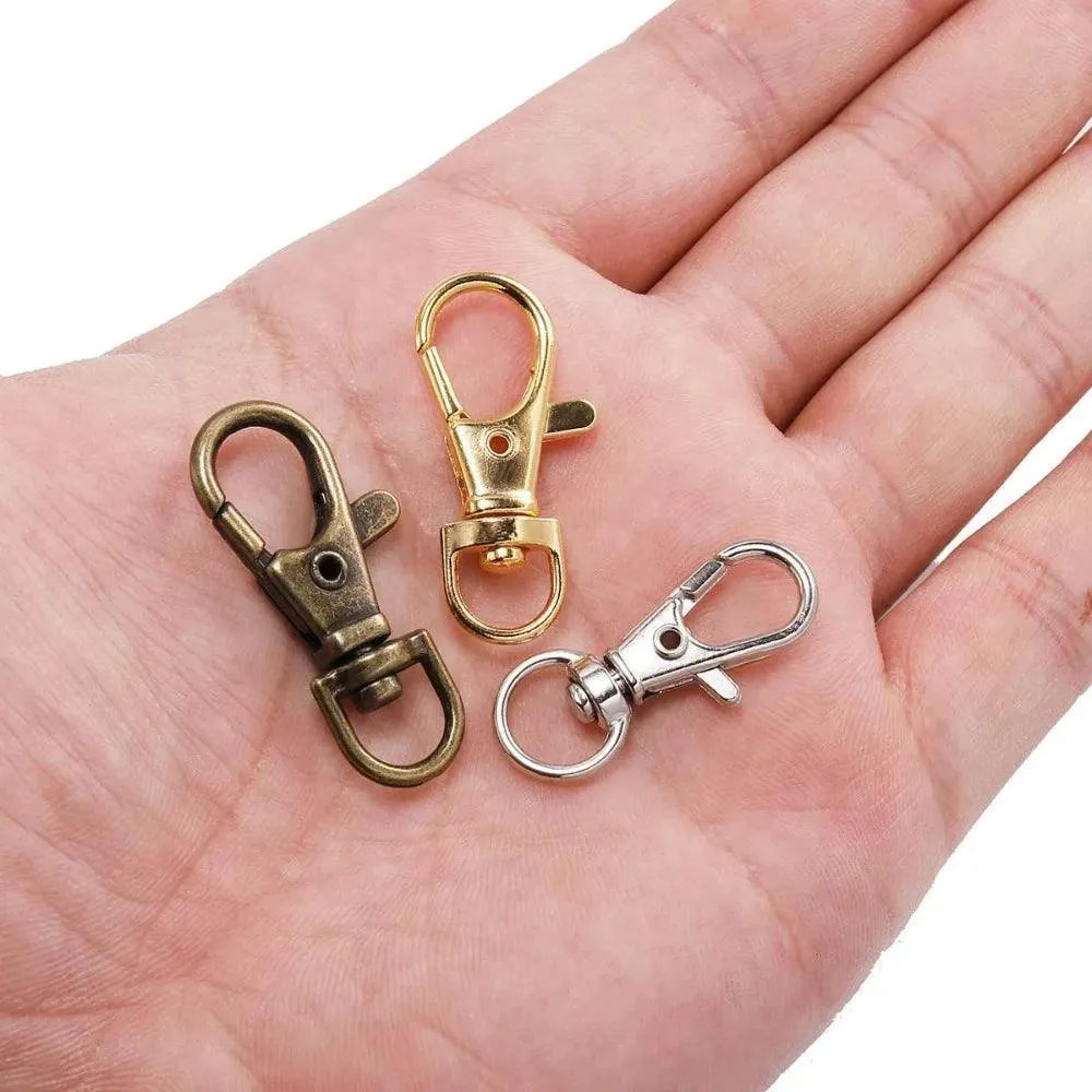 Swivel Lobster Clasp Hooks: Stylish Keychain Connectors for DIY Jewelry