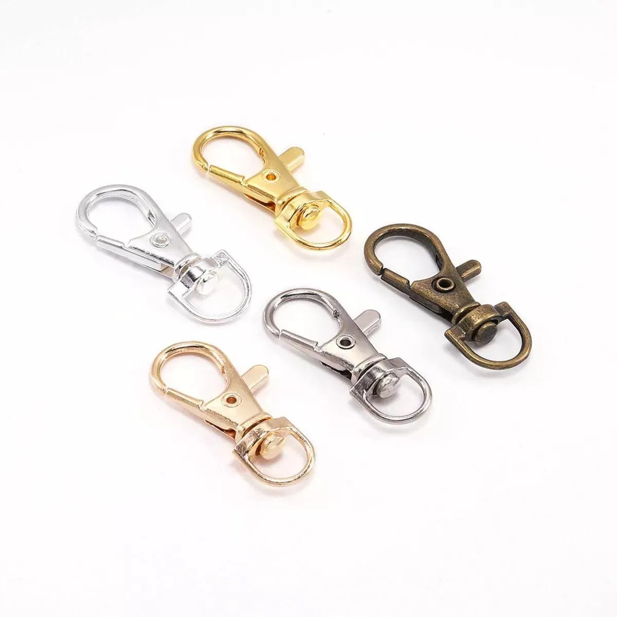 Swivel Lobster Clasp Hooks: Stylish Keychain Connectors for DIY Jewelry