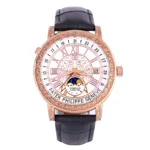 Tourbillion Grand Master Chime Leather Strap Watch