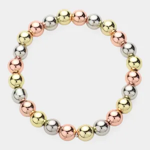 Trio Tone Sphere Bracelet