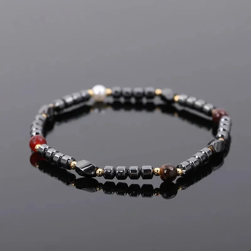 Weight Loss Magnet Anklets for Women Men Owl Animals Stone Magnetic Therapy Bracelets Anklet Pain Relief Slimming Health Jewelry