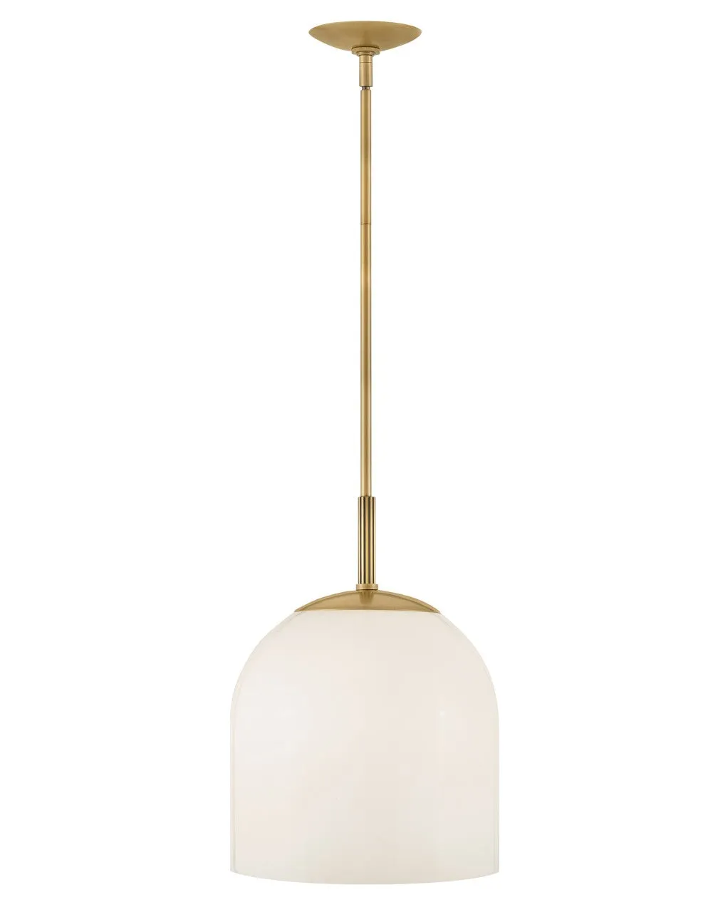 Willa LED Convertible Pendant in Heritage Brass