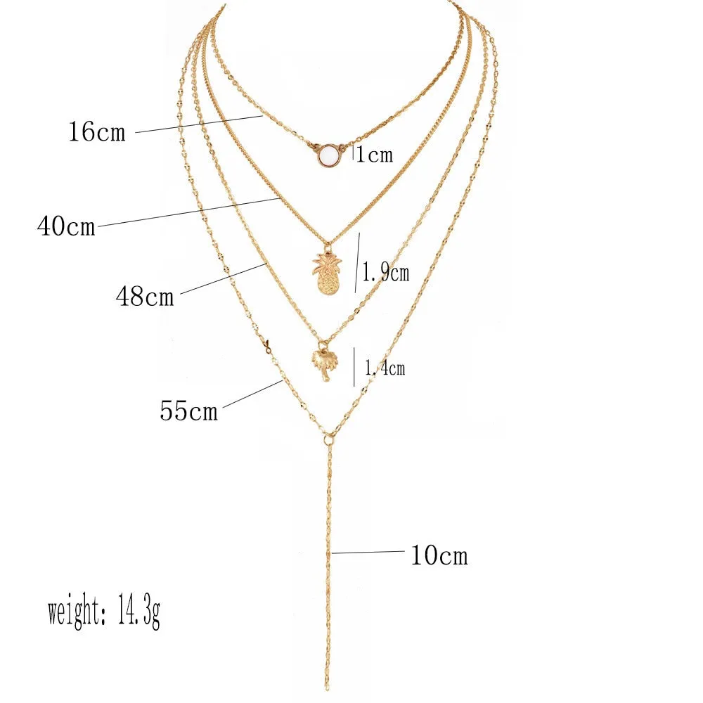 women Fashion Jewelry Short crystal stars Gold color Choker Chain Necklace for