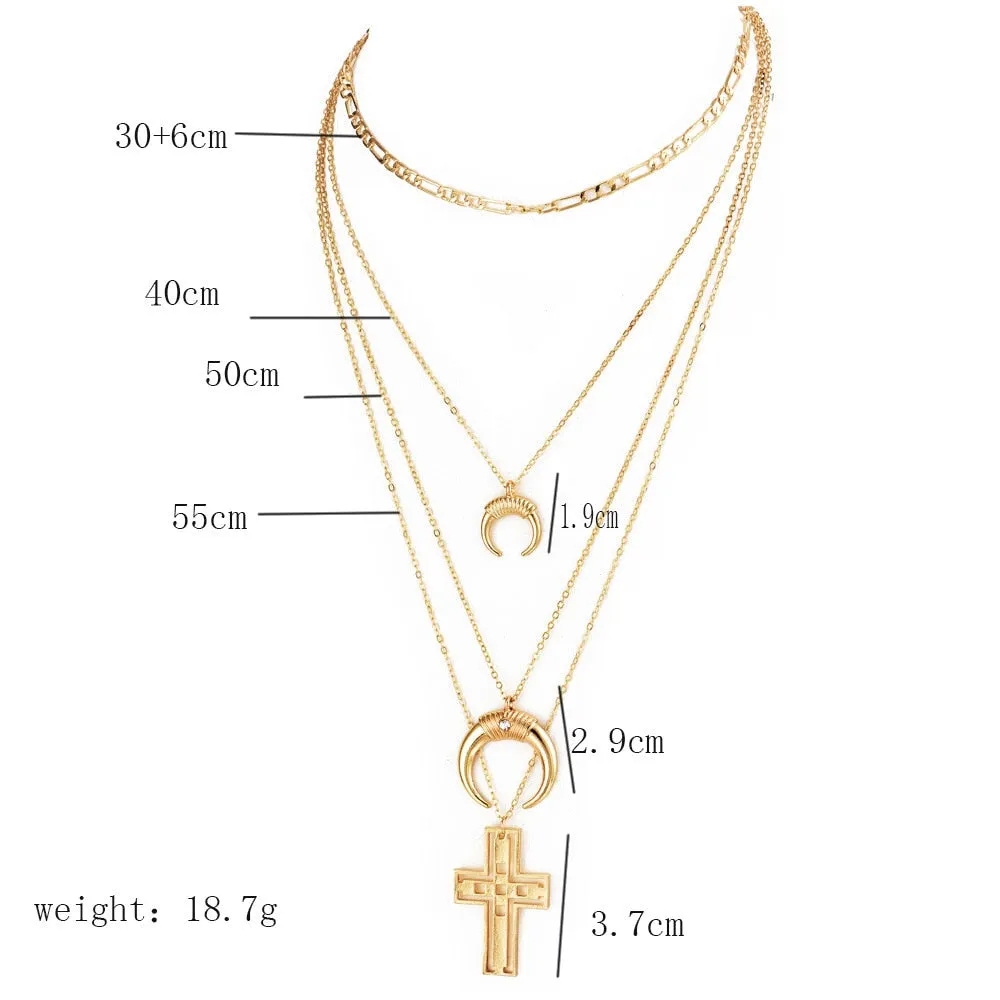 women Fashion Jewelry Short crystal stars Gold color Choker Chain Necklace for