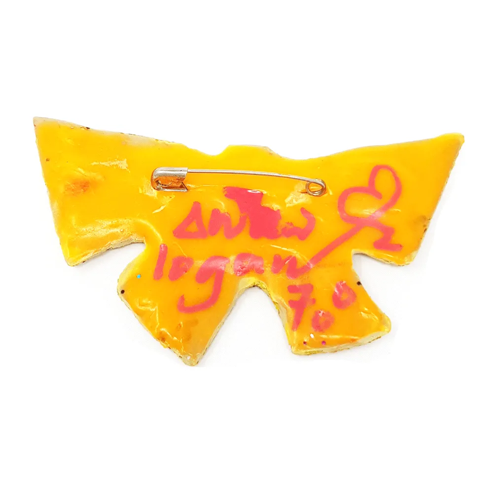 YELLOW BOWTIE BROOCH